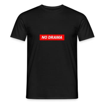 Kein Drama Design Rot - Männer T-Shirt - Schwarz - Vorne - AI Model Male 178 light (178cm)