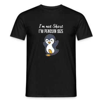 I'm Penguin Size Happy Person\ Poison - Men's T-Shirt - black - Front - AI Model Male 178 light (178cm)