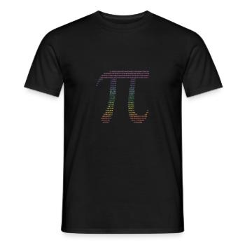 Pi Math Formel Geometrie Kreisformen - Männer T-Shirt - Schwarz - Vorne - AI Model Male 178 light (178cm)
