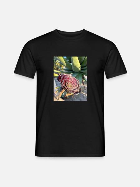 Aeonium - Männer T-Shirt - Schwarz