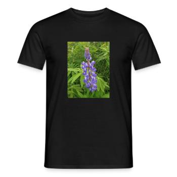 Lupin vivace sauvage aussi Lupin à cadran solaire - T-shirt homme - noir - Devant - AI Model Male 178 light (178cm)