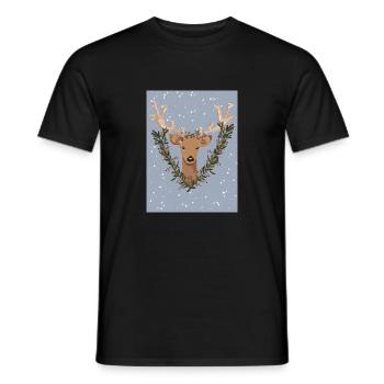 Biche - T-shirt homme - noir - Devant - AI Model Male 178 light (178cm)