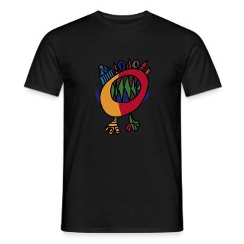 painted crystal Monster - Männer T-Shirt - Schwarz - Vorne - AI Model Male 178 light (178cm)