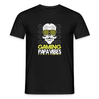 Humorvolle Vibes von entzückendem Gaming-Zitat - Männer T-Shirt - Schwarz - Vorne - AI Model Male 178 light (178cm)