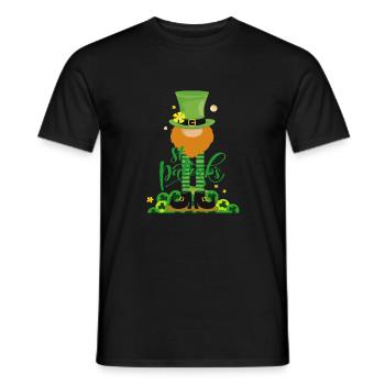Fête de la Saint-Patrick - T-shirt homme - noir - Devant - AI Model Male 178 light (178cm)