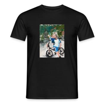 Together/ Zusammen - Men's T-Shirt - black - Front - AI Model Male 178 light (178cm)