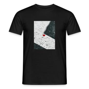 56C985CE AB9A 4188 8125 BC1F3368ECC8 - Men's T-Shirt - black - Front - AI Model Male 178 light (178cm)