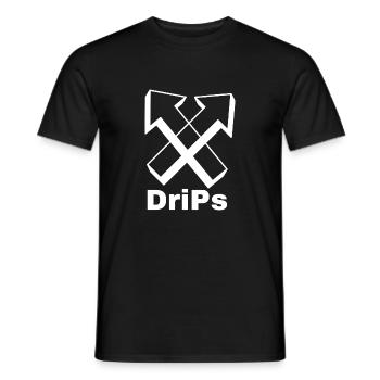 DriPs - Männer T-Shirt - Schwarz - Vorne - AI Model Male 178 light (178cm)