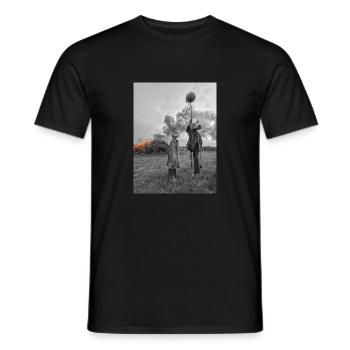 Feuer - Männer T-Shirt - Schwarz - Vorne - AI Model Male 178 light (178cm)
