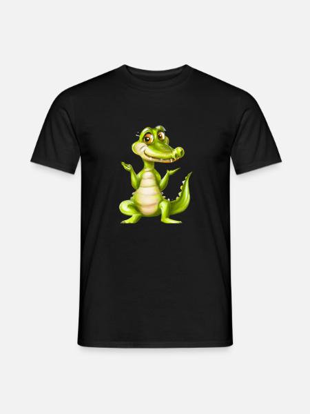 Happy croc - Men's T-Shirt - black