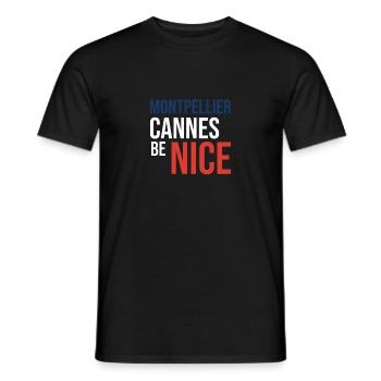 Kreativer Montpellier Hoodie - Männer T-Shirt - Schwarz - Vorne - AI Model Male 178 light (178cm)