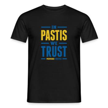 In Pastis we trust - T-shirt homme - noir - Devant - AI Model Male 178 light (178cm)