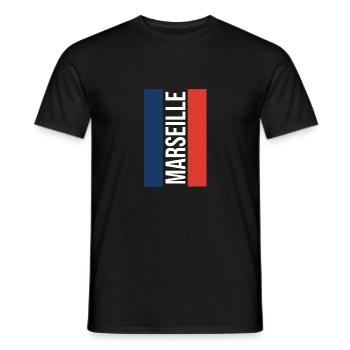 Klassisches Marseille Souvenir Marseille - Männer T-Shirt - Schwarz - Vorne - AI Model Male 178 light (178cm)