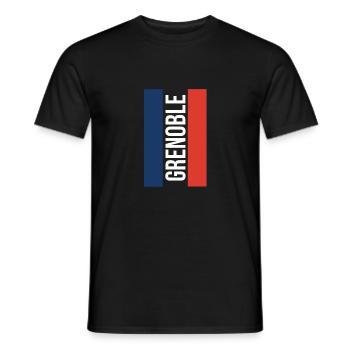 Modisches Grenoble Souvenir - Männer T-Shirt - Schwarz - Vorne - AI Model Male 178 light (178cm)