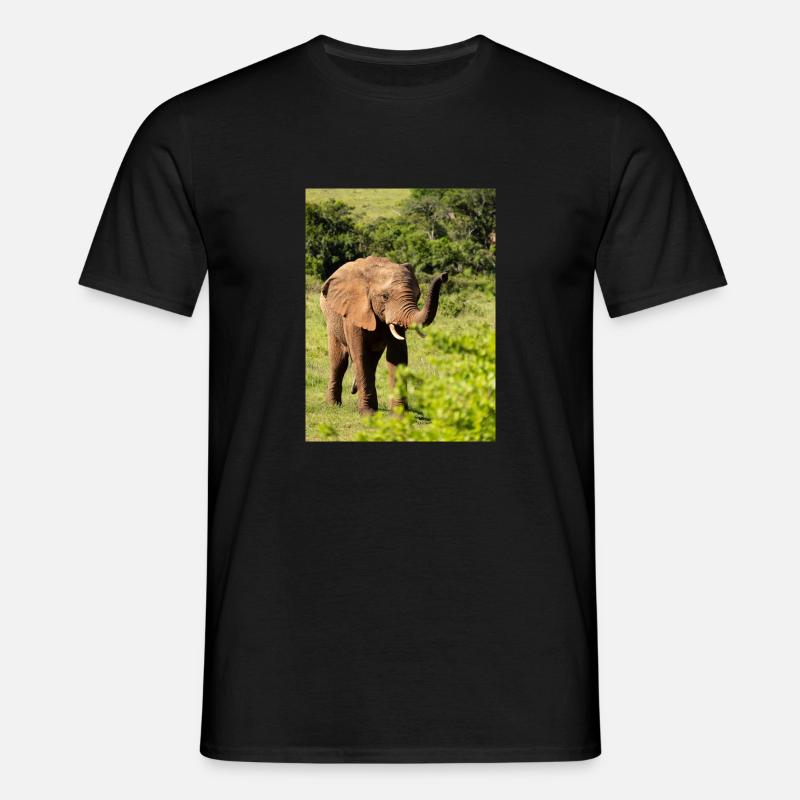 Elephant - Männer T-Shirt - Schwarz