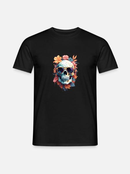 Geheimnisvoller Schädel - Männer T-Shirt - Schwarz