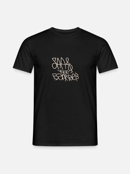 Saas Fee Boarder - Männer T-Shirt - Schwarz
