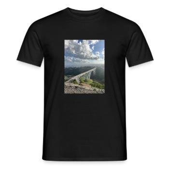 IMG 8654 - Men's T-Shirt - black - Front - AI Model Male 178 light (178cm)