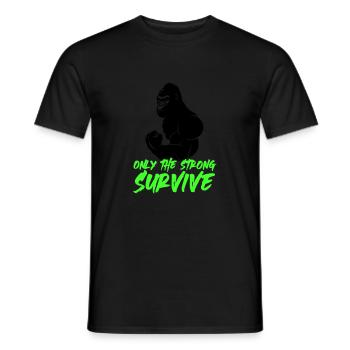 gorilla strong - Männer T-Shirt - Schwarz - Vorne - AI Model Male 178 light (178cm)