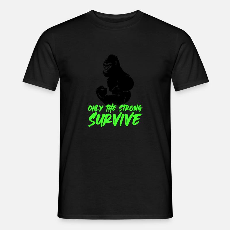 gorilla strong - Männer T-Shirt - Schwarz