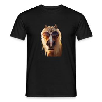It's cool Haflinger - Männer T-Shirt - Schwarz - Vorne - AI Model Male 178 light (178cm)