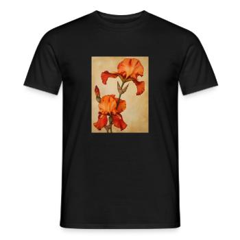 Poster Canvas Sng Iris 36 - Men's T-Shirt - black - Front - AI Model Male 178 light (178cm)