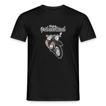 Motorrad Zschopau Illustration - Männer T-Shirt - Schwarz - Vorne - AI Model Male 178 light (178cm)