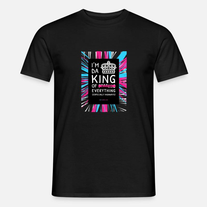 ICH BIN DA KING - Männer T-Shirt - Schwarz