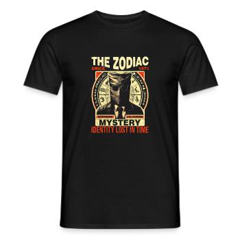 The Zodiac Killer Mystery Retro Vintage Since 1975 - Men's T-Shirt - black - Front - AI Model Male 178 light (178cm)