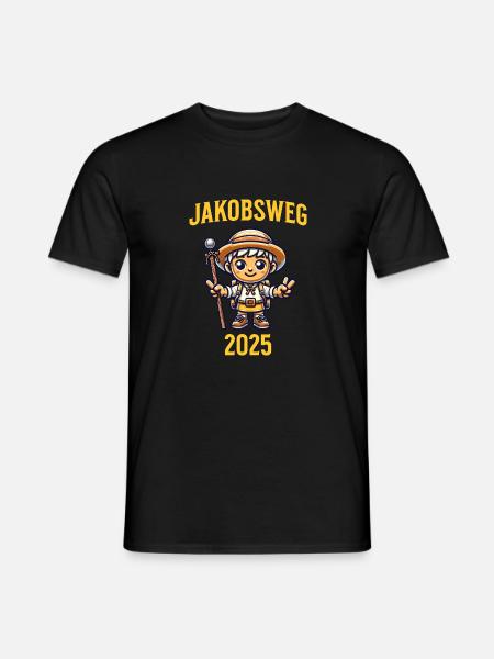 Jakobsweg 2025 - Männer T-Shirt - Schwarz