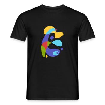 Vintage abstrakte Kreatur - Männer T-Shirt - Schwarz - Vorne - AI Model Male 178 light (178cm)