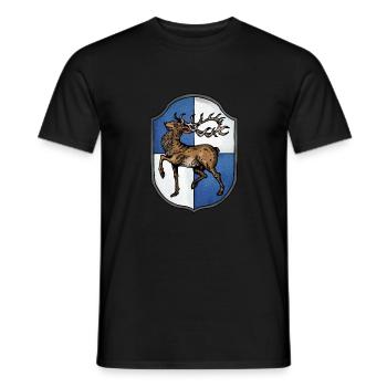 Armoiries Hirsch - T-shirt homme - noir - Devant - AI Model Male 178 light (178cm)