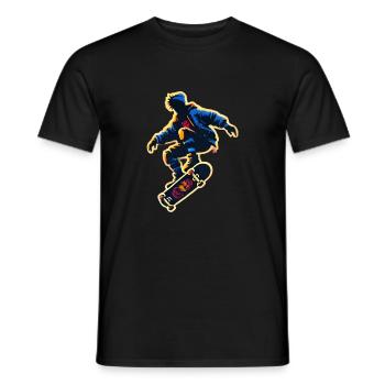 WILDER GEIST - Männer T-Shirt - Schwarz - Vorne - AI Model Male 178 light (178cm)
