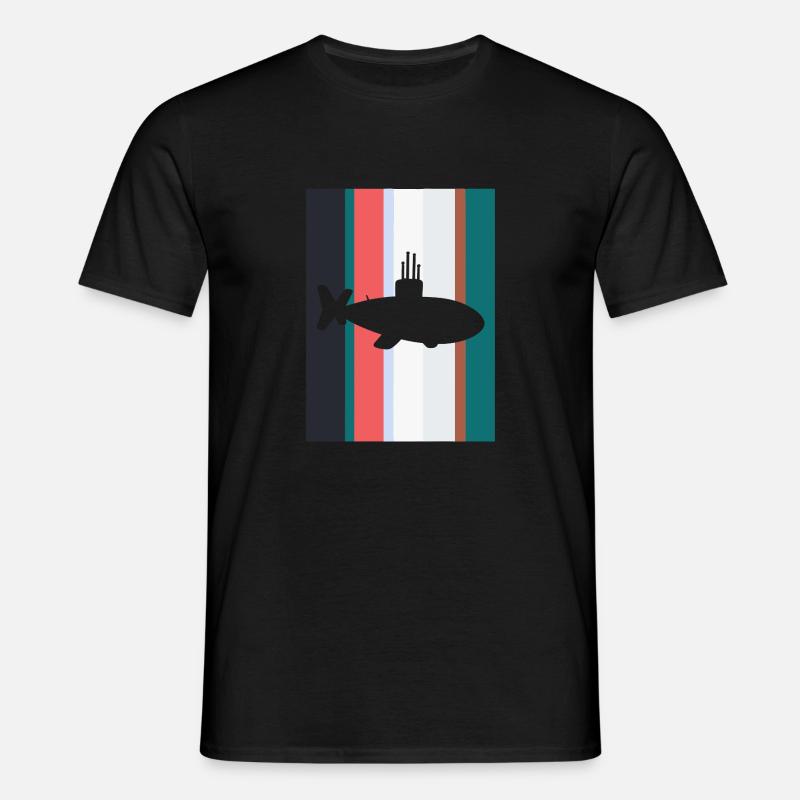 Uboot Schiff U Boot - Männer T-Shirt - Schwarz