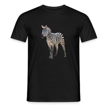 Zèbre - T-shirt homme - noir - Devant - AI Model Male 178 light (178cm)