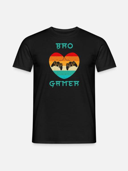 BRO GAMER - Men's T-Shirt - black