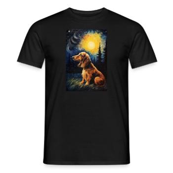 Dackel - Männer T-Shirt - Schwarz - Vorne - AI Model Male 178 light (178cm)