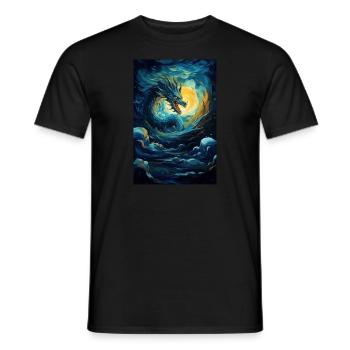 Dragon - Men's T-Shirt - black - Front - AI Model Male 178 light (178cm)