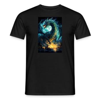 Dragon - Men's T-Shirt - black - Front - AI Model Male 178 light (178cm)