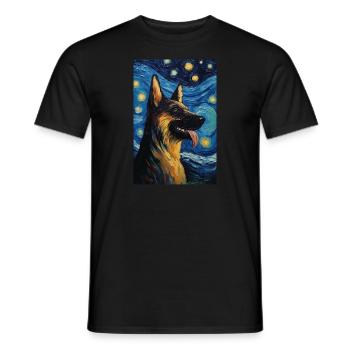 Sheepdog - Men's T-Shirt - black - Front - AI Model Male 178 light (178cm)