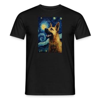Sheepdog - Men's T-Shirt - black - Front - AI Model Male 178 light (178cm)