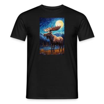 Élan - T-shirt homme - noir - Devant - AI Model Male 178 light (178cm)