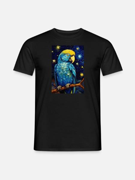 Perroquet - T-shirt homme - noir