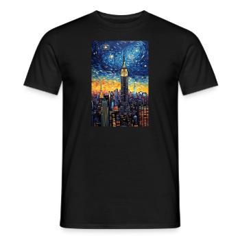 New York - T-shirt homme - noir - Devant - AI Model Male 178 light (178cm)