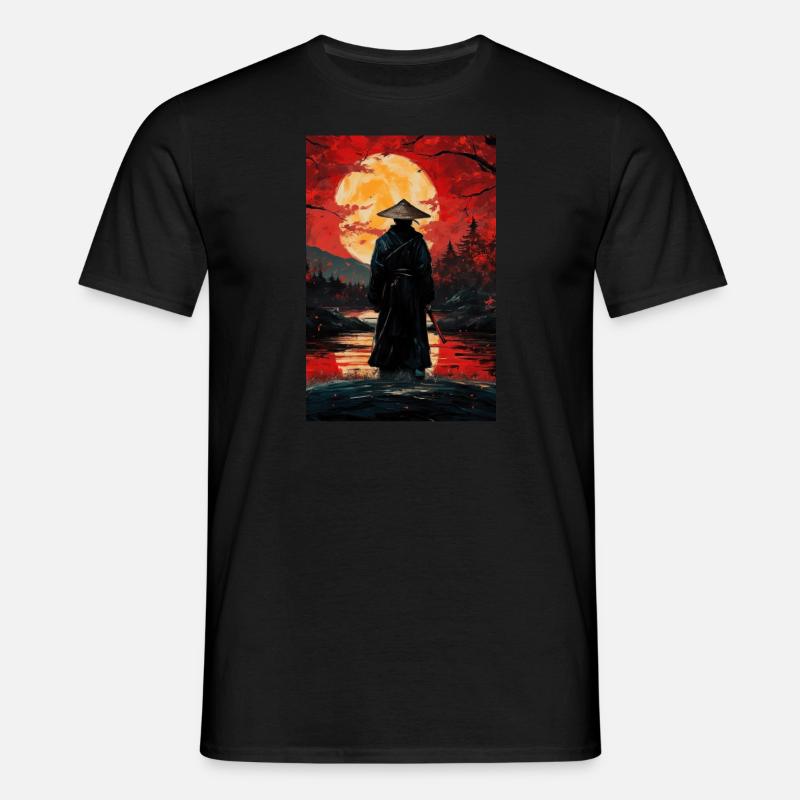 Samurai - Männer T-Shirt - Schwarz