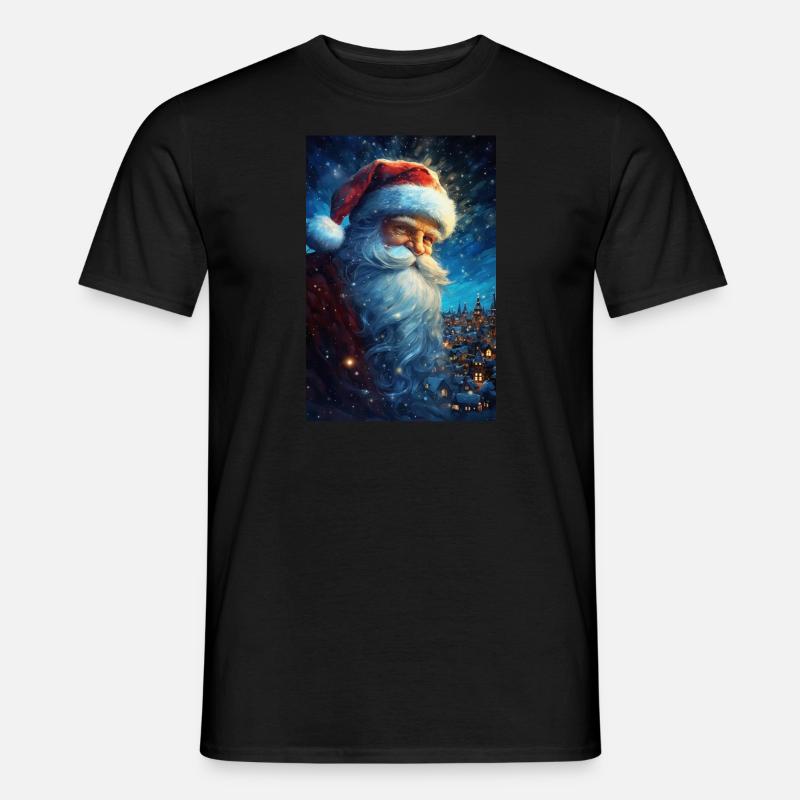Weihnachtsmann - Männer T-Shirt - Schwarz