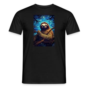 Sloth - Men's T-Shirt - black - Front - AI Model Male 178 light (178cm)