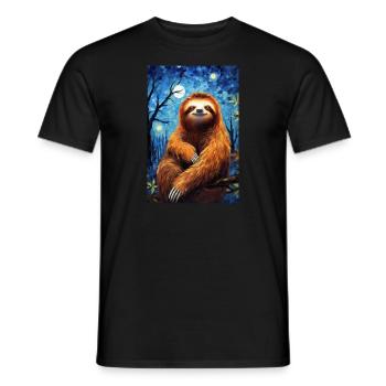 Sloth - Men's T-Shirt - black - Front - AI Model Male 178 light (178cm)