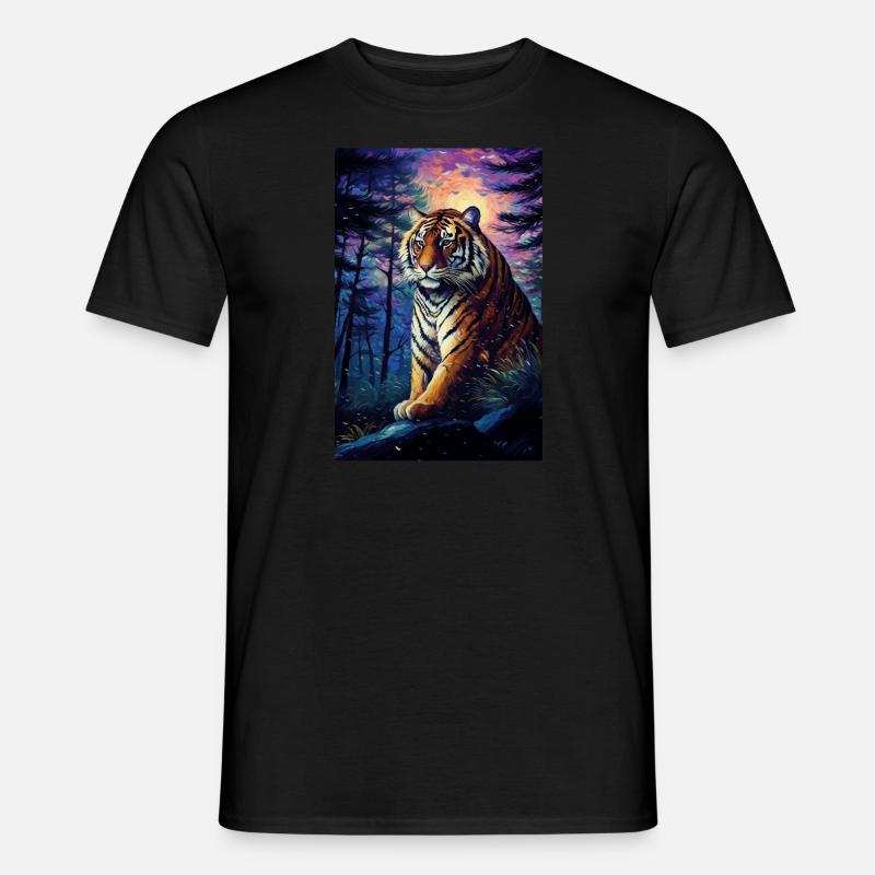 Tiger - Männer T-Shirt - Schwarz