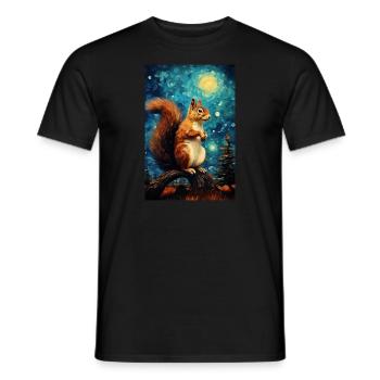 Écureuil - T-shirt homme - noir - Devant - AI Model Male 178 light (178cm)